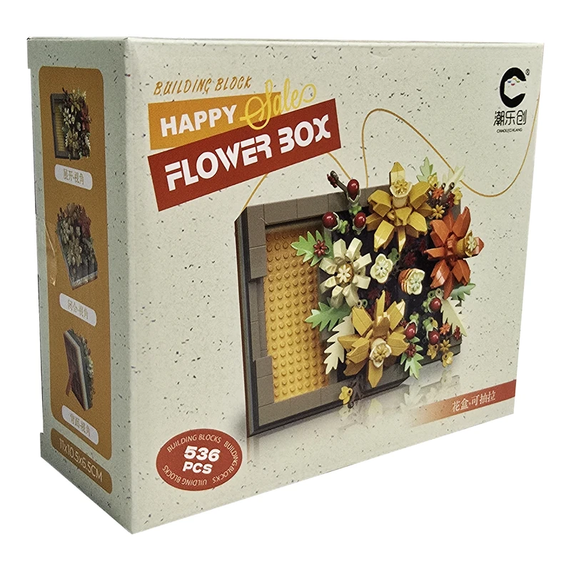 ساختنی 536 تکه مدل جعبه گل طرح Wild Flowers کد 7373