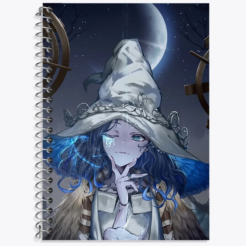 دفتر زبان 50 برگ خندالو مدل دو خط طرح بازی الدن رینگ (Elden Ring) کد 31269