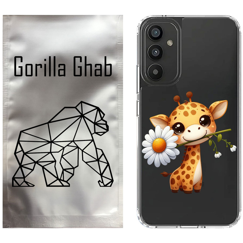 کاور گوریلا قاب مدل CLG کد 38 طرح زرافه مناسب برای گوشی موبایل سامسونگ Galaxy S24 FE / S25 FE