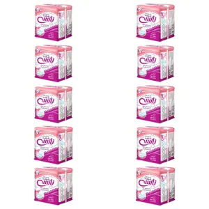 نوار بهداشتی نانسی مدل ایرلید متوسط مجموعه 10 عددی