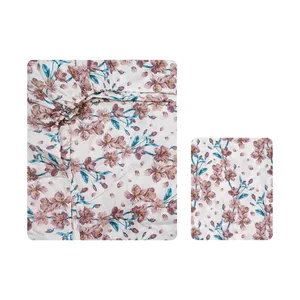 سرویس ملحفه آدنو مدل زنبق کد IR121 یک نفره 2 تکه