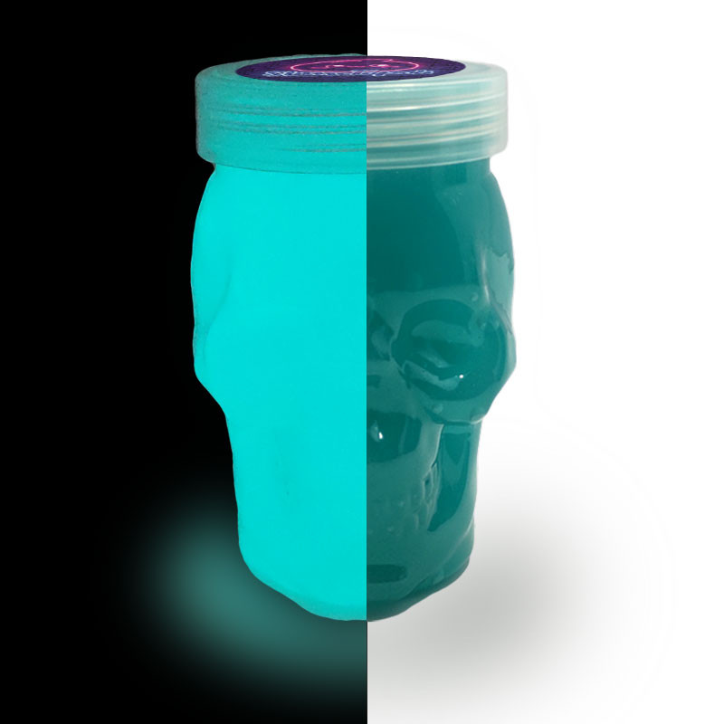 ژل بازی واتر اسلایم تپلی مدل شب تاب اسکلتی