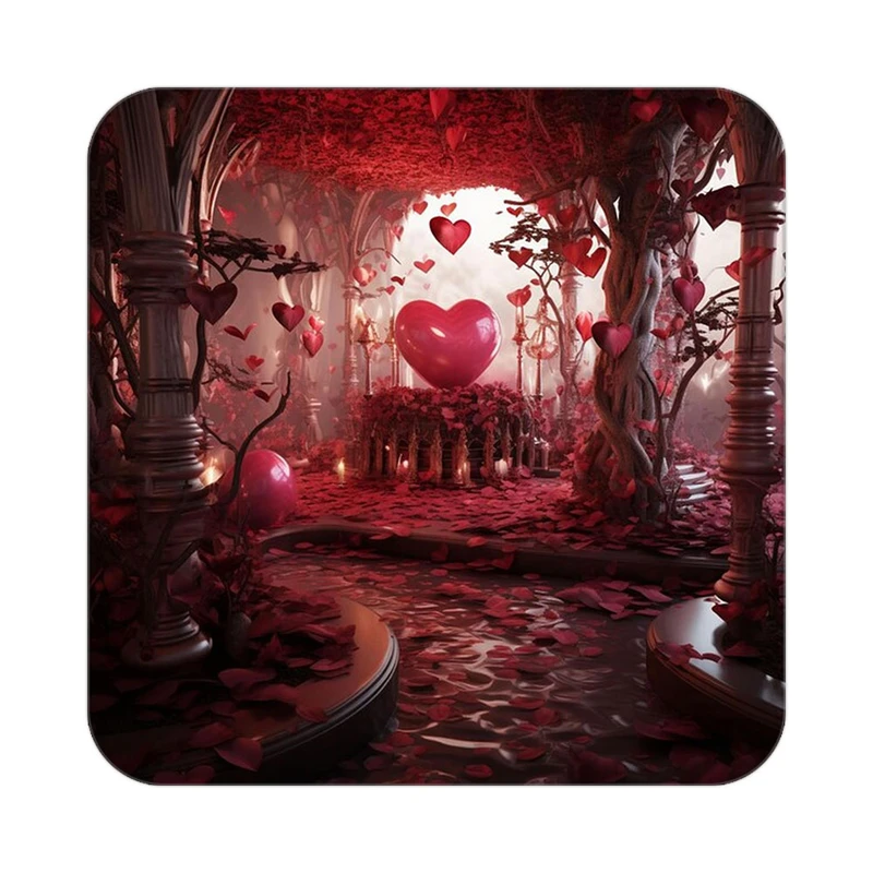 زیر لیوانی کاکتی مدل عاشقانه کد mp13906