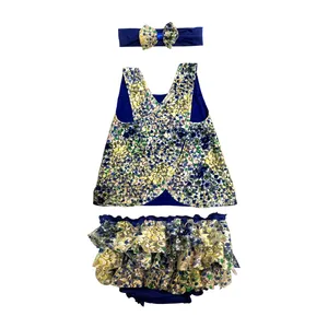 ست سه تیکه لباس نوزادی دخترانه مدل یلدا  کد 888 