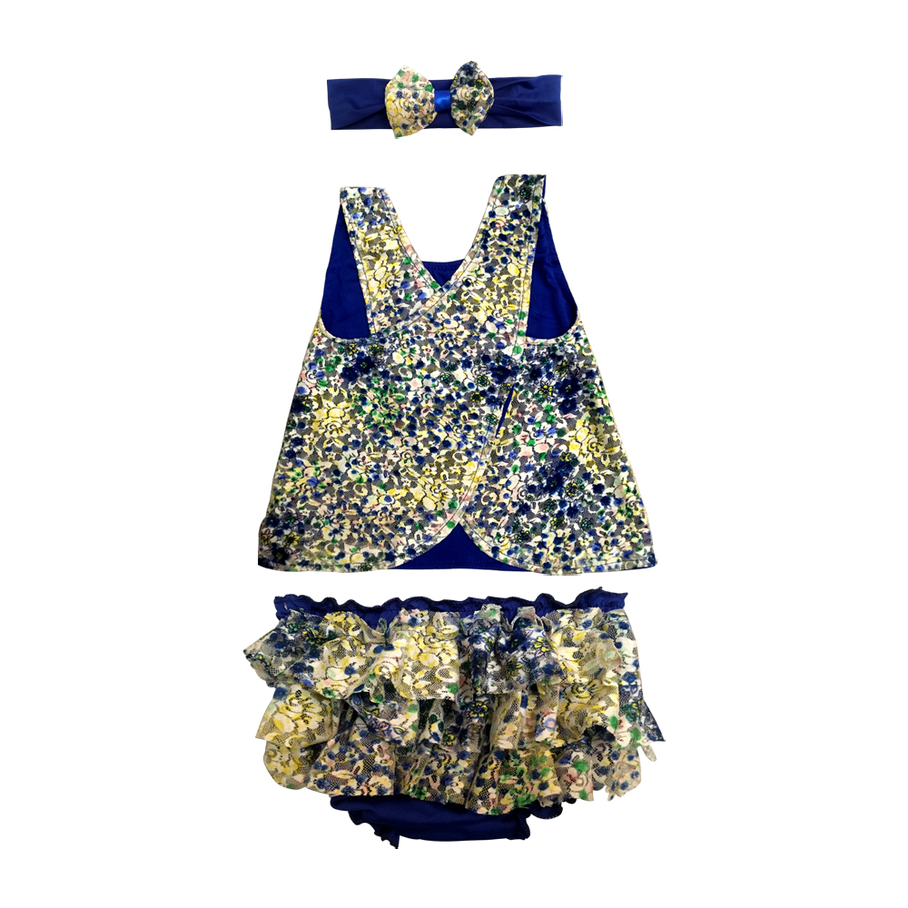 ست سه تکه لباس نوزادی مدل یلدا کد 999