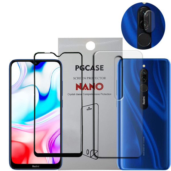 محافظ صفحه نمایش سرامیکی مدل Star Max مناسب برای گوشی موبایل شیائومی Redmi 8T به همراه محافظ لنز دوربین و محافظ پشت گوشی