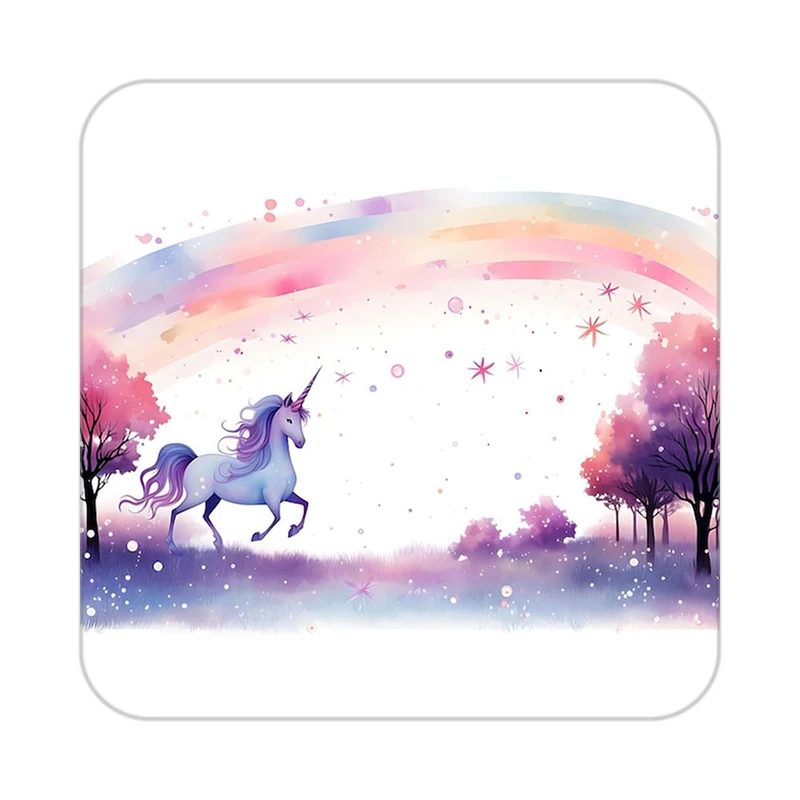 زیر لیوانی کاکتی طرح اسب تک شاخ و یونیکورن مدل mp30173