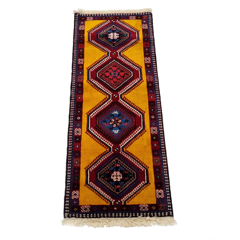 قالیچه دستباف یک و نیم متری آرانیک مدل کف ساده بختیاری
