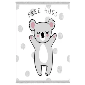 فرش پارچه‌ای دفه مدل فرشینه هازان مخمل طرح فانتزی کد 3264