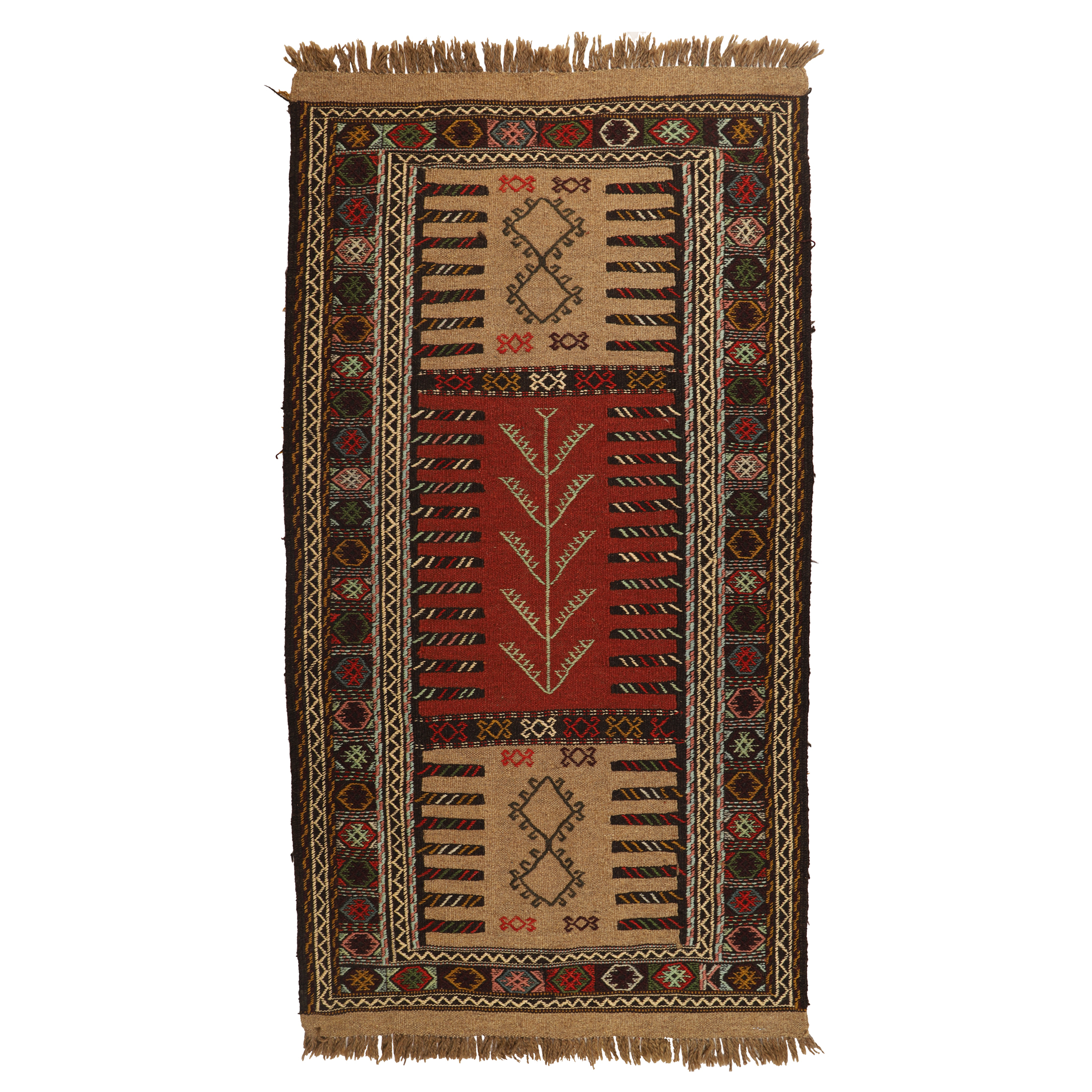 گلیم دستبافت دومتری کد 140488