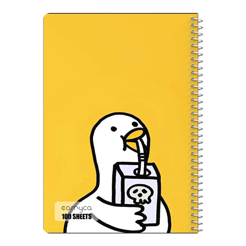 دفتر مشق 100 برگ سیمی کارنیکا طرح اردک کیوت Cute Duck کد 10655