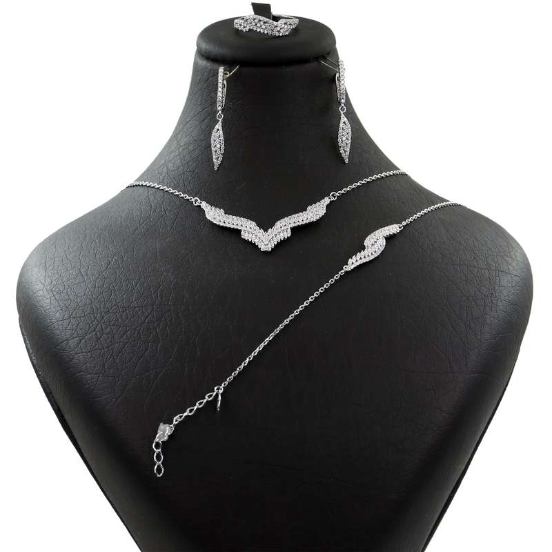 ست نقره زنانه جی تی ای مدل جی نایس 25 ست نقره زنانه جی تی ای مدل جی نایس 25