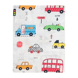 ملحفه آدنو مدل ماشین ها کد FI16 یک نفره سایز 140x240 سانتی متر