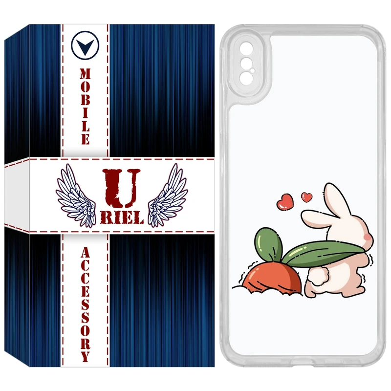 کاور یوریل مدل Clear کد 71 طرح خرگوش مناسب برای گوشی موبایل اپل iPhone XS Max