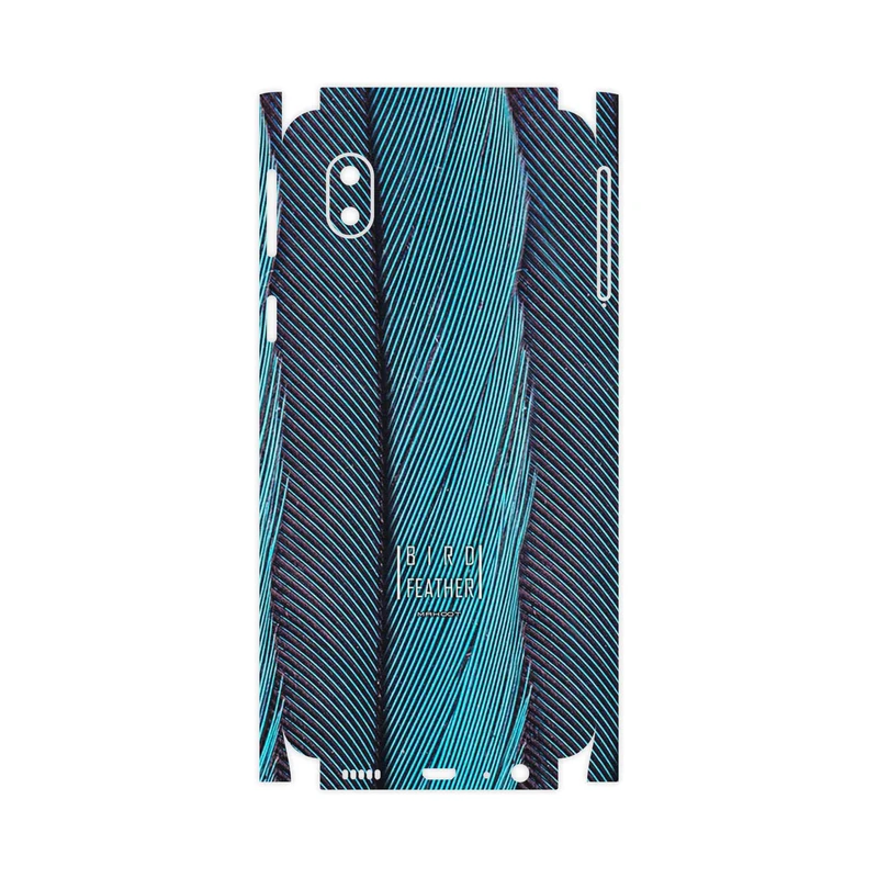 برچسب پوششی ماهوت مدل Turquoise feathers-FullSkin مناسب برای گوشی موبایل سامسونگ Galaxy A01 Core