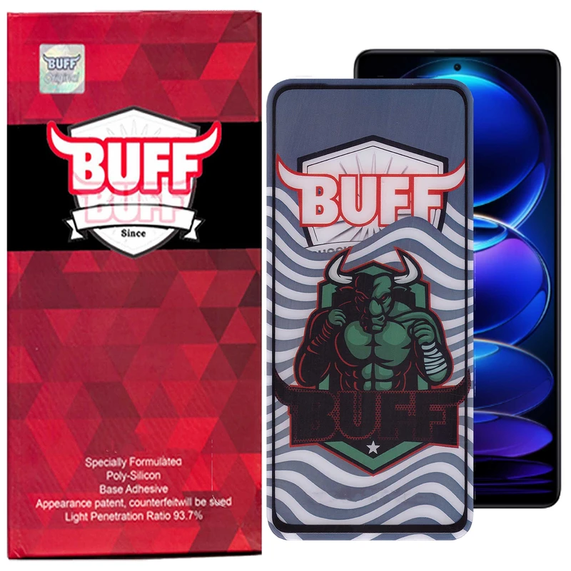 محافظ صفحه نمایش 5D بوف مدل Super Power مناسب برای گوشی موبایل شیائومی  Redmi Note 12 Pro/Note 12 Pro Plus/Poco X5 Pro