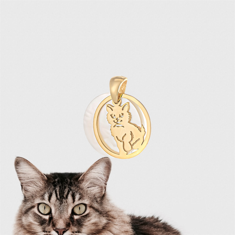 آویز گردنبند طلا 18 عیار دخترانه مدل DGMC9-30d