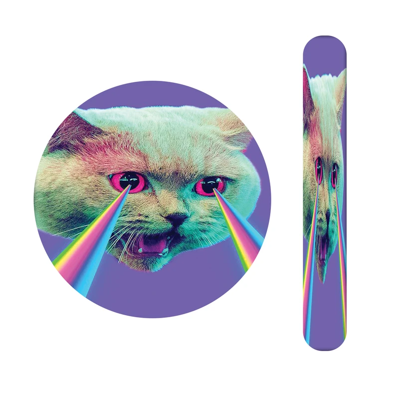 آینه آرایشی جیبی مدل گربه کد 506 به همراه سوهان ناخن 