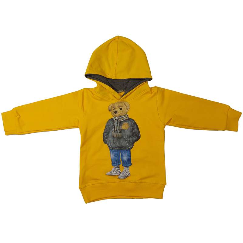 هودی پسرانه مدل 311 رنگ زرد