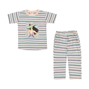 ست تی شرت و شلوار دخترانه کیکی رایکی مدل KBB06359-015