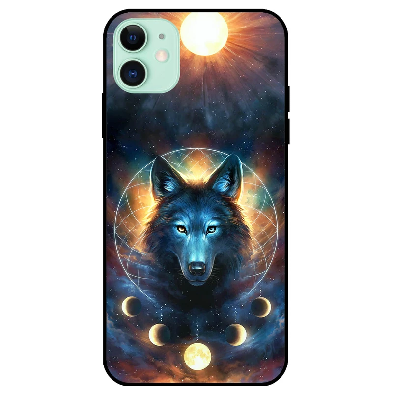 کاور مگافون طرح گرگ و ماه مدل 8006 مناسب برای گوشی موبایل اپل iPhone 11 