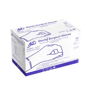 دستکش جراحی غیر پودری مدل 065 سایز کوچک (S) بسته 50 عددی