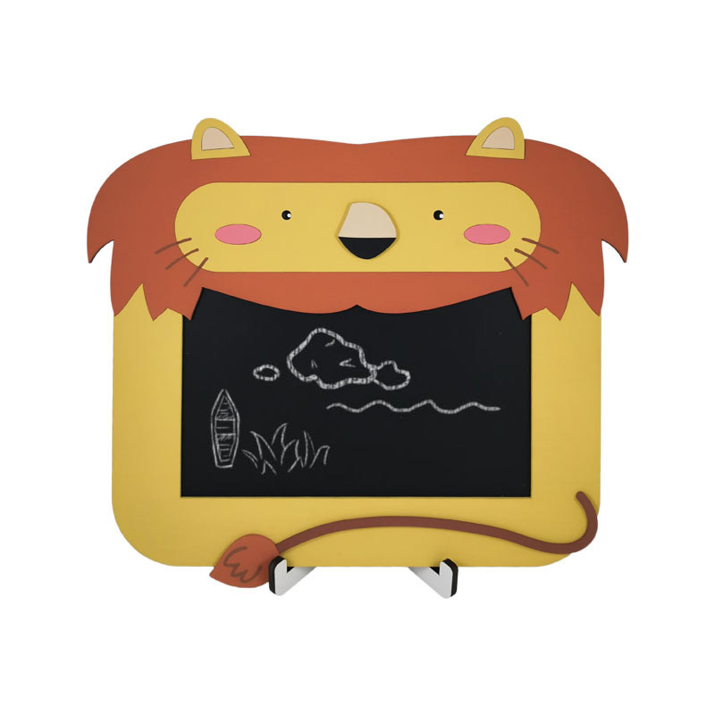 تخته سیاه طرح شیر مدل MKids39 سایز 32x30 سانتی متر