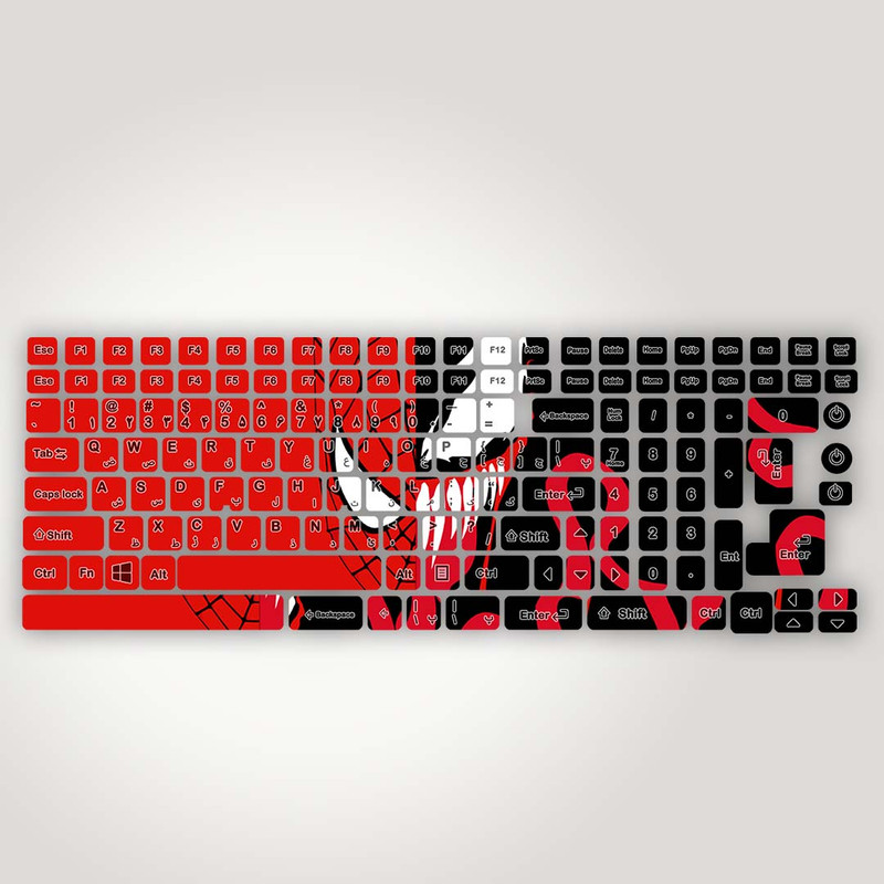 برچسب حروف فارسی کیبورد مدل spiderman venom کد K-377 