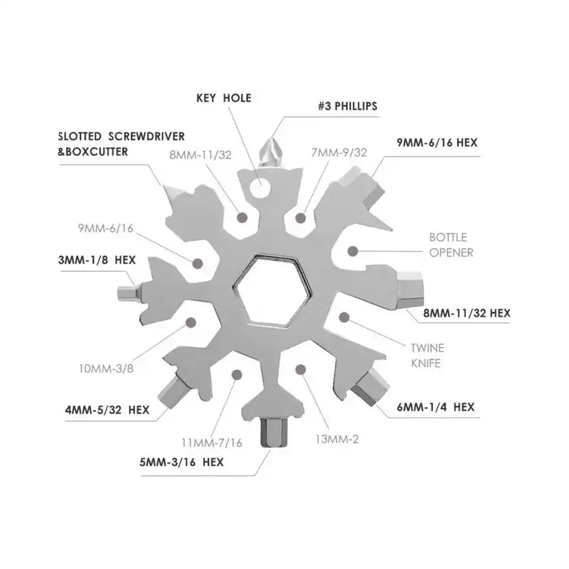 ابزار چندکاره سفری مدل برفی