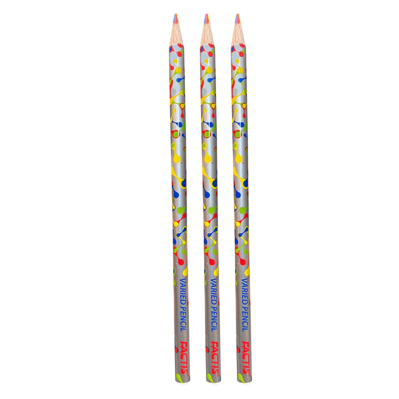 مداد رنگی فکتیس مدل زیگزاگ بسته 3 عددی