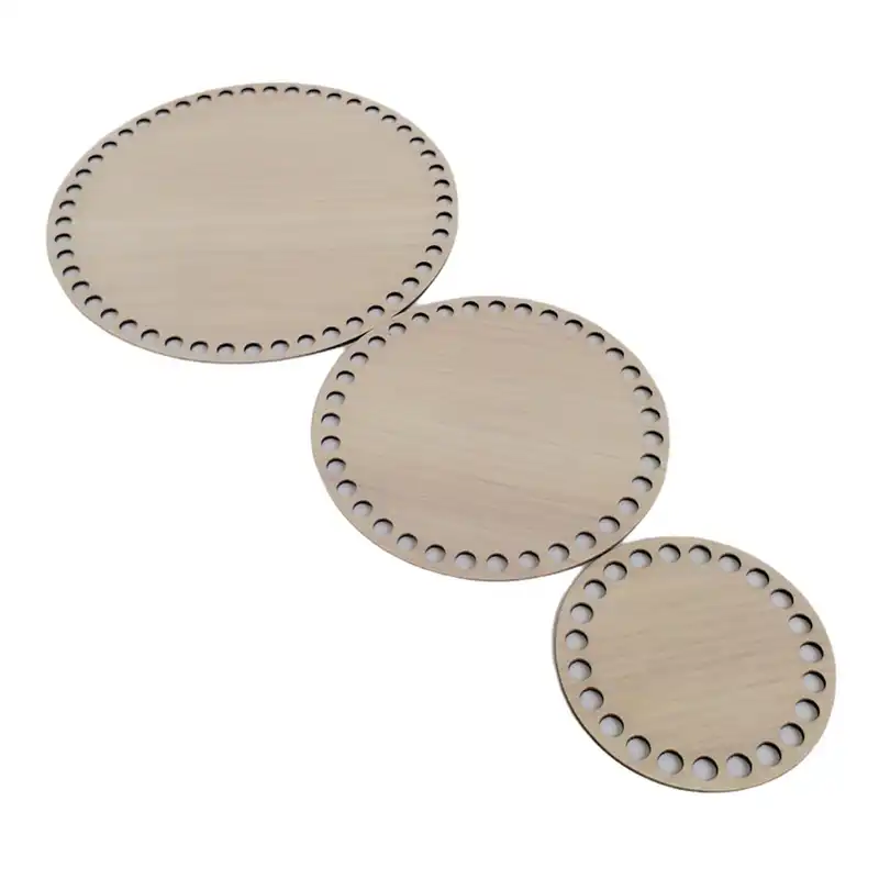 کفی تریکو بافی مدل دایره 10-15-20 مجموعه 3 عددی