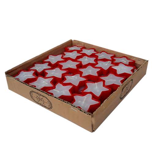 شمع وارمر استار طرح ستاره مدل 01 بسته 40 عددی