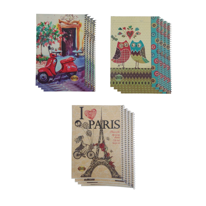 دفتر مشق 50 برگ طرح کلاسیک بسته 15 عددی