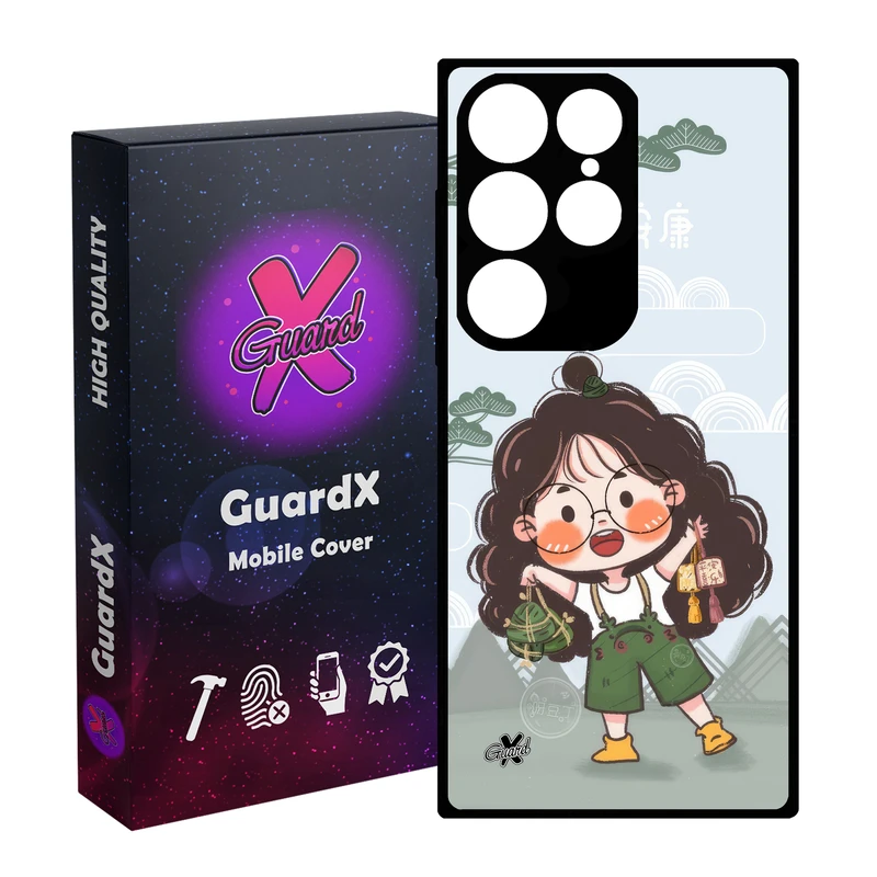 کاور گارد ایکس طرح دختر مدل Glass10664 مناسب برای گوشی موبایل سامسونگ Galaxy S24 Ultra