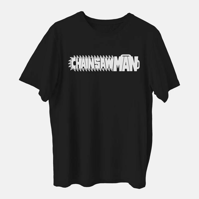 تی شرت آستین کوتاه مردانه مدل انیمه ای مرد کله اره ای کد anm478