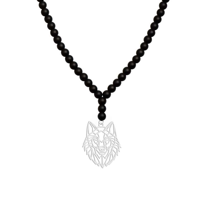 گردنبند نقره زنانه هایکا مدل گرگ کد n.ha1-188