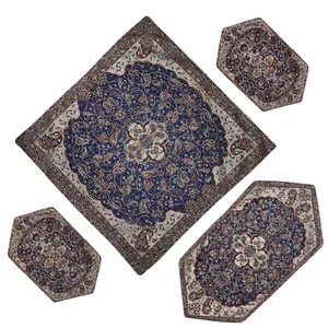ست 4 تکه رومیزی مدل شاه عباسی  کد SRM44