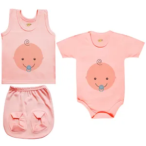 ست 3 تکه لباس نوزادی کارانس مدل PRSZS-3002