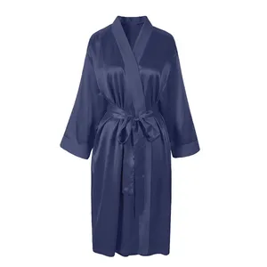 روبدوشامبر زنانه مدل ساده رنگ سرمه ای