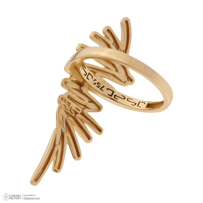 انگشتر طلا 18 عیار زنانه تاج مدل R359