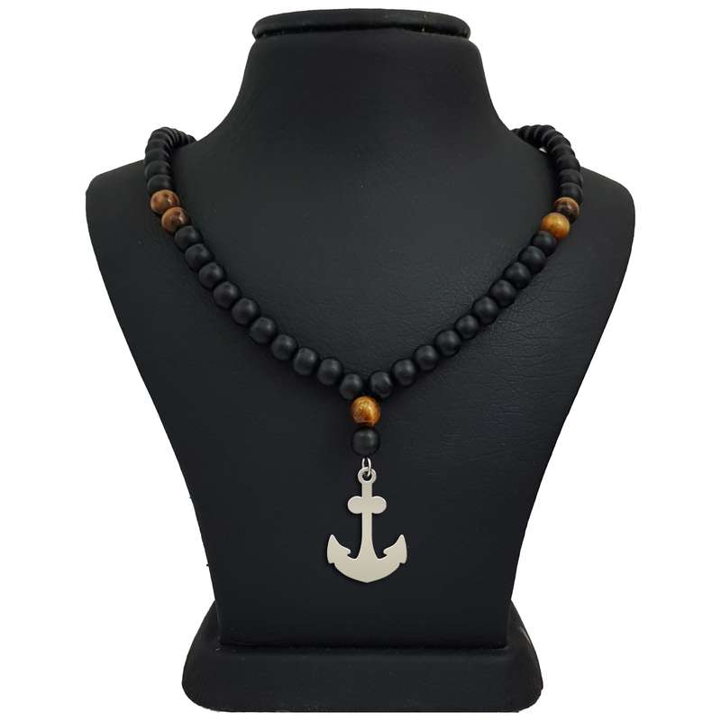 گردنبند نقره مردانه ترمه ۱ کد mas 00428