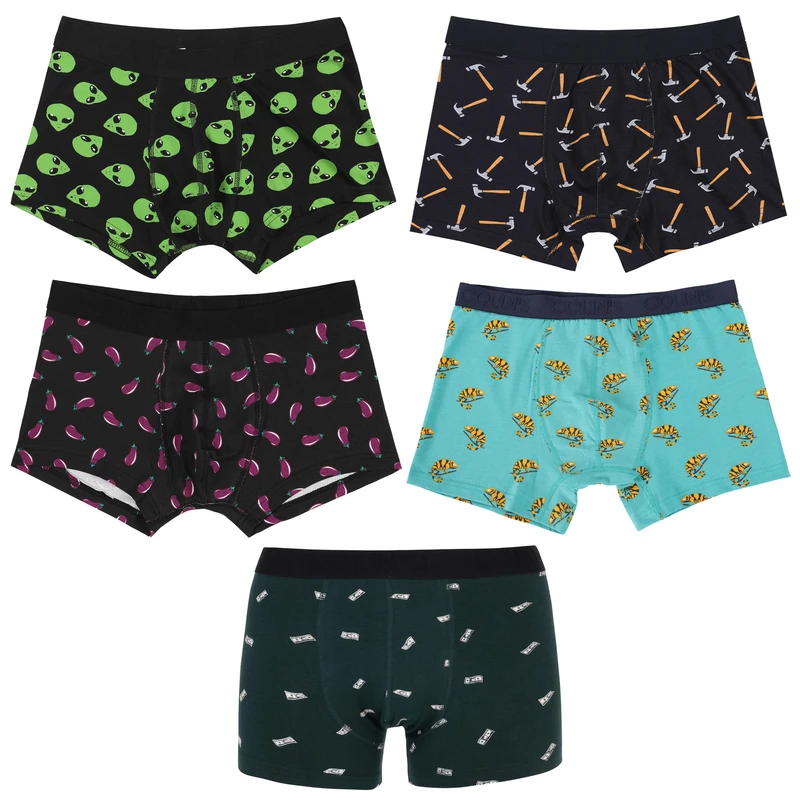 شورت پادار مردانه کالینز مدل CLP124HAM مجموعه 5 عددی