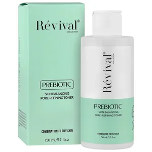 محلول پاک کننده صورت کلکسیون رویوال مدل Prebiotic مناسب برای پوست چرب و مختلط حجم 150 میلی لیتر