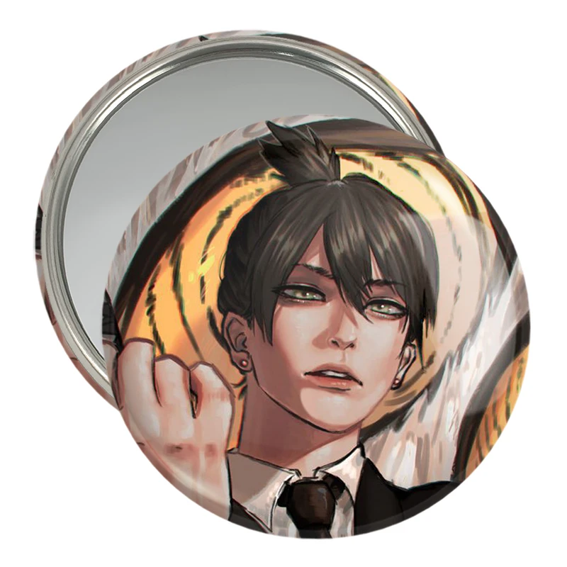 آینه جیبی خندالو مدل هایاکاوا انیمه مرد اره ای Chainsaw Man  کد 17878