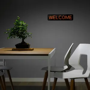 چراغ دیواری نئون دیزاین طرح Welcome-BL_ORG