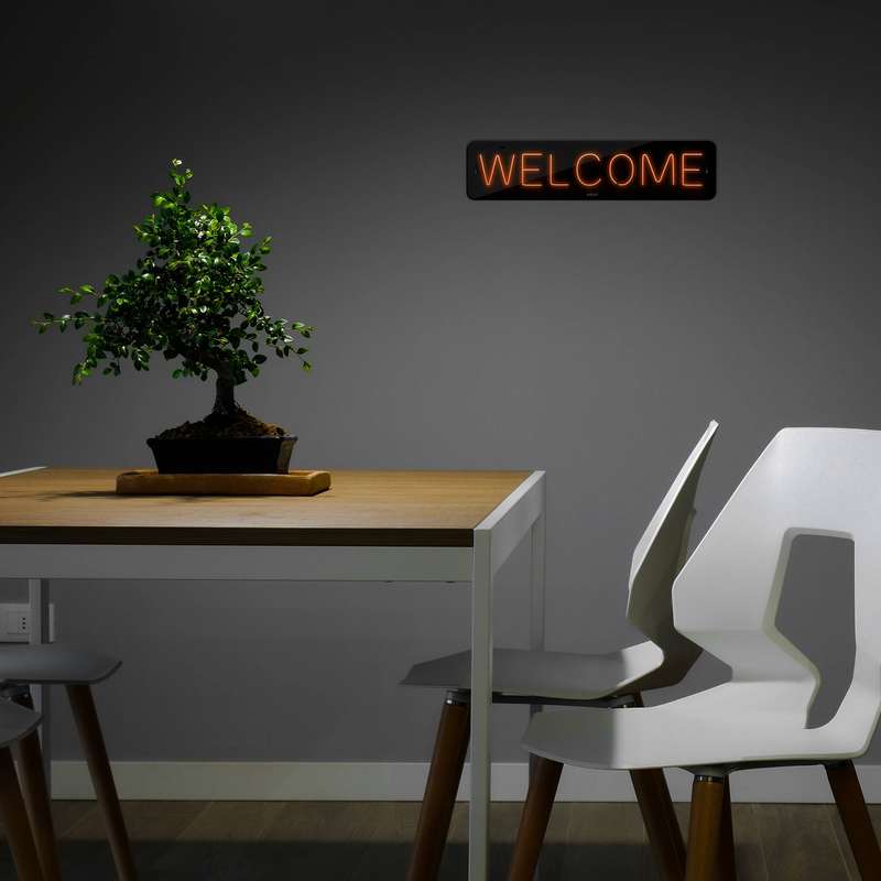 چراغ دیواری نئون دیزاین طرح Welcome-BL_ORG