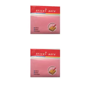 کاغذ یادداشت رنگی چسب دار 100 برگ استیک نوت بسته 2 عددی
