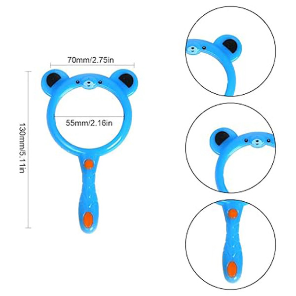 ذره بین رساکو مدل دانش آموزی طرح خرس کد Blue