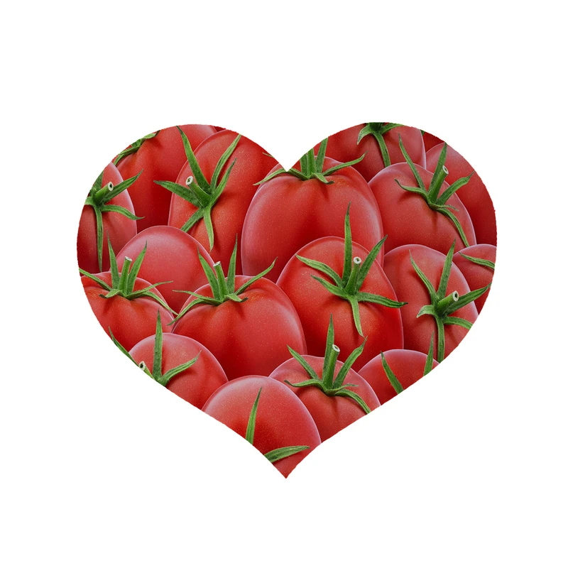 پادری مدل قلب طرح گوجه کد 5146 سایز 90x90 سانتی متر 