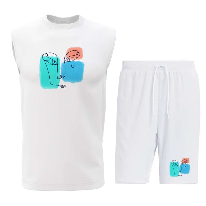 ست تاپ و شلوارک مردانه مدل Q009W